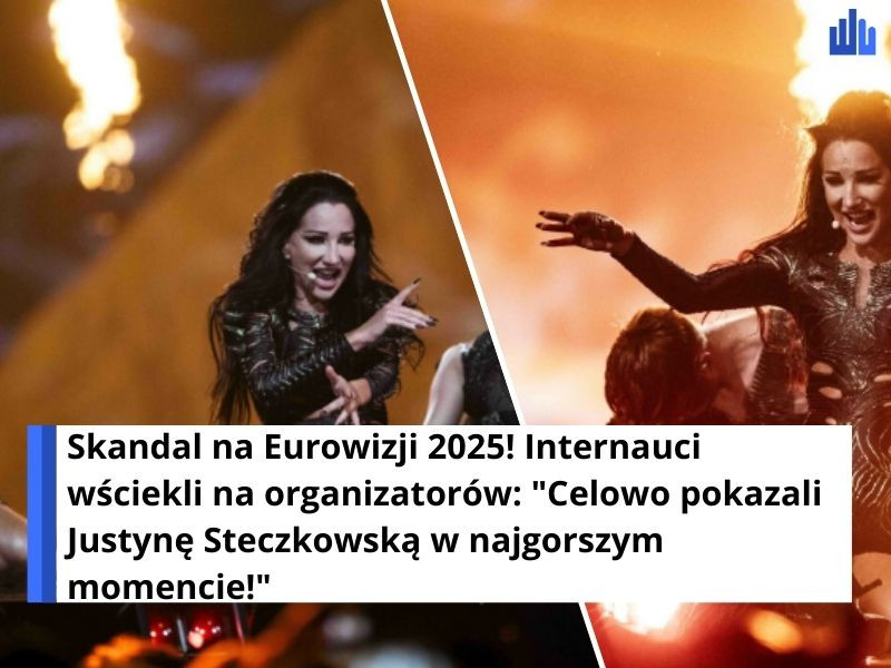 Skandal na Eurowizji 2025! Internauci wściekli na organizatorów: "Celowo pokazali Justynę Steczkowską w najgorszym momencie!"